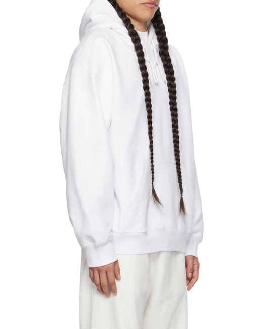 Carhartt White Babybrush Duck Drawstring Hoodie for men