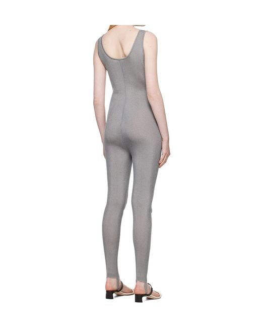 RECTO. Gray Footed Jumpsuit