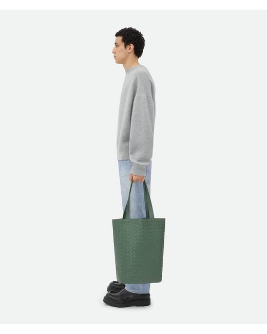 Bottega Veneta Green Classic Intrecciato Tote Bag for men