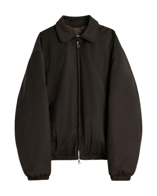 Our Legacy Black Churchill Stripe Membrane Wool for men