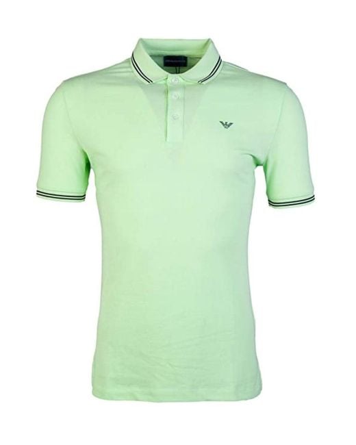 Emporio Armani Green Classic Polo Shirt for men
