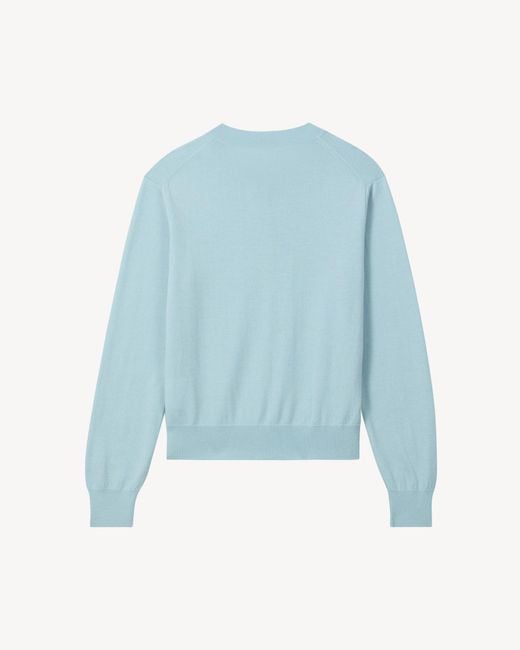 KENZO Blue Signature' Embroidered Cardigan
