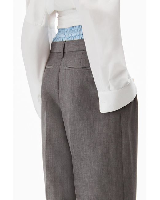 Alexander Wang Gray Layered Tailored Culottes