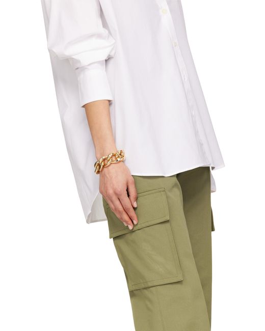 Anine Bing Metallic Chunky Chain Bracelet