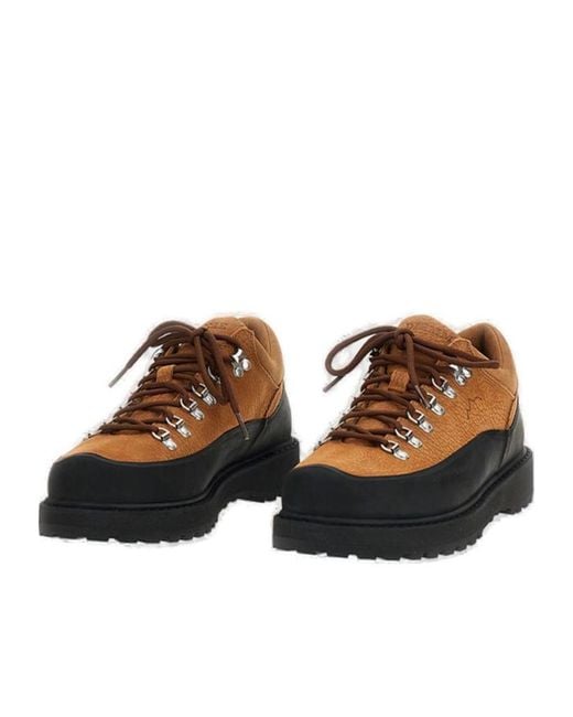 Diemme Brown Lace-Up Urban Trekking Shoes With Suede Upper And Rubber Mudguard for men
