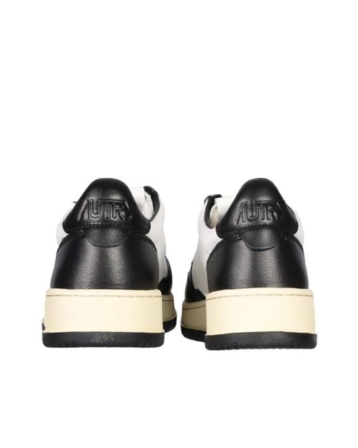 Autry White Medalist Bicolor Low-Top Sneakers for men