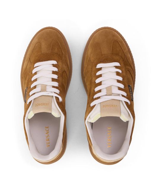 Versace Brown Simple Low-Top Shoes