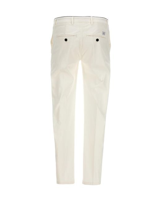 Department 5 White Classic Mike Trousers for men