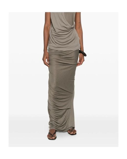Entire studios Natural Dia Draped Knitted Skirt