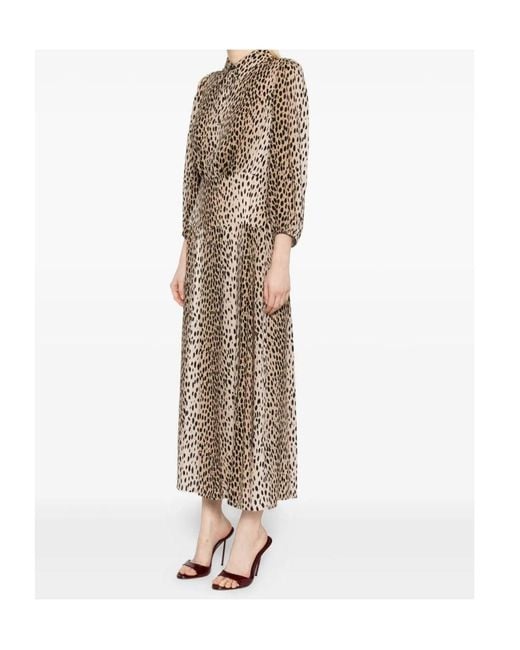 Rixo Natural Izzy Shirt Dress