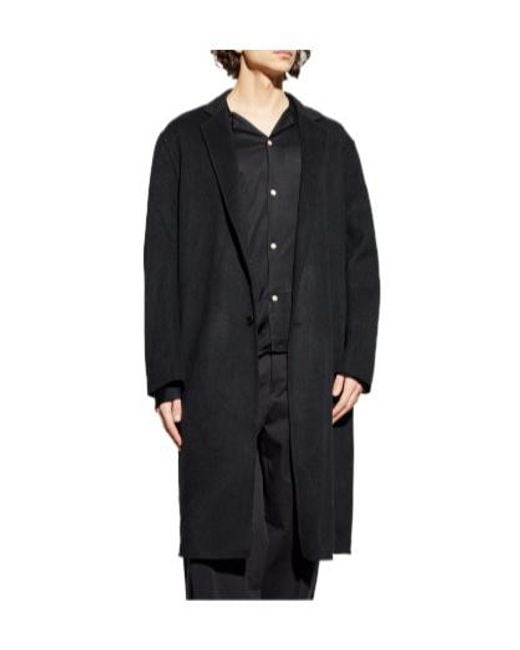 AllSaints Black Brax Wool Coat for men