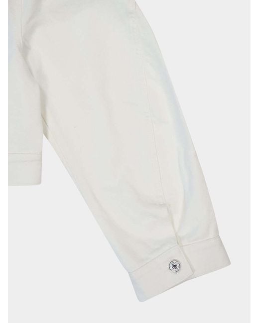 Givenchy White Cropped Denim Jacket
