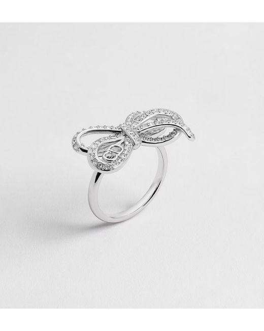 Dior White Infinity Bow Ring