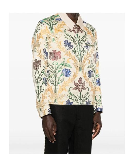 Junya Watanabe Metallic Floral Pattern Jacket for men