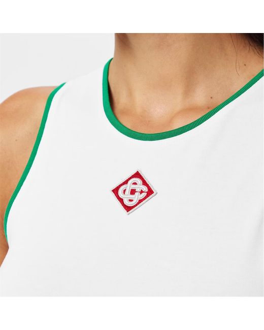 Casablanca White Logo Patch Vest
