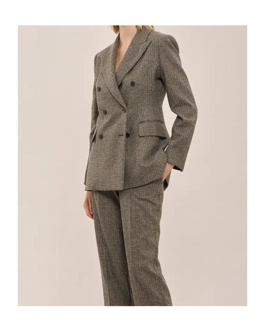 P.A.R.O.S.H. Gray Giacca Double-Breasted Jacket
