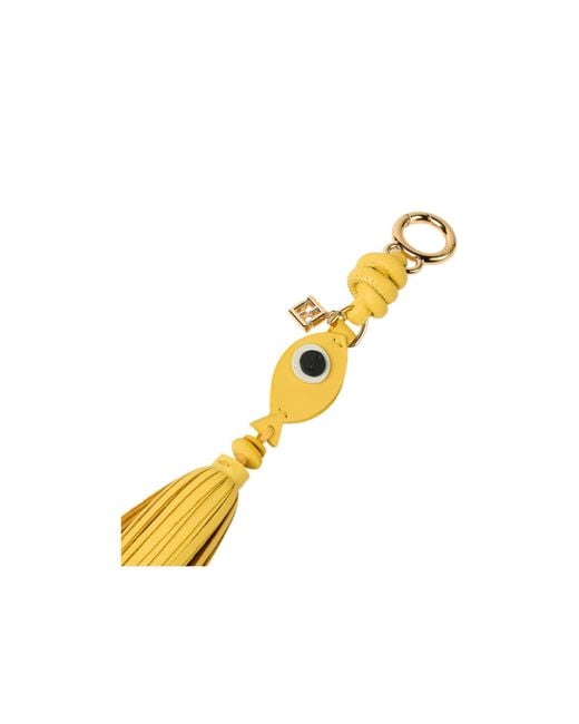 Fendi Metallic Fish Charm