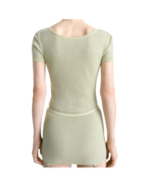 Lemaire Green Buttoned Rib Body