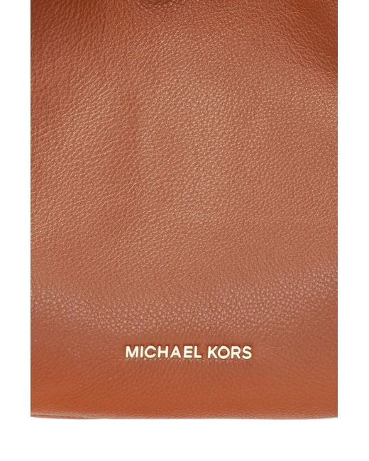 Michael Kors Brown Michael Lillie Large Shoulder Bag
