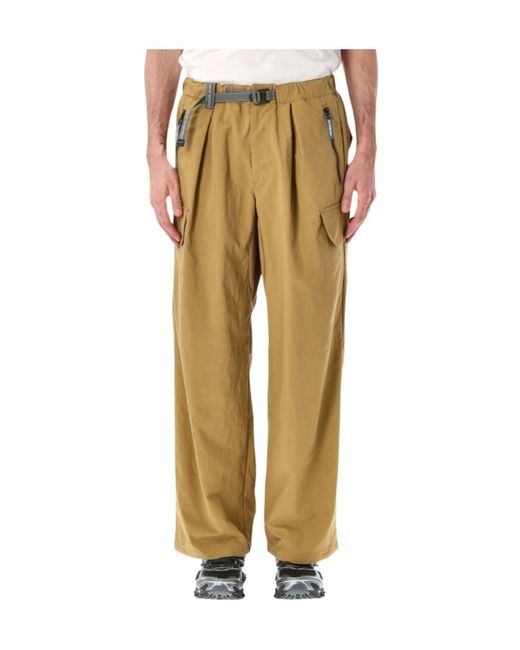 And Wander Natural Belted Cargo Pants for men