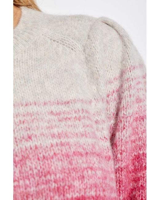 Isabel Marant Pink Isabel Marant Étoile Peytona Crewneck Knitted Jumper