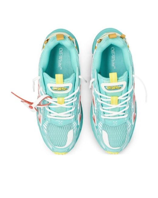 Off-White c/o Virgil Abloh Blue Ow Be Right Back Running Shoes