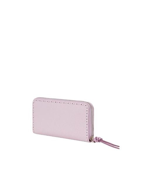 Fendi Pink Selleria Zip Around Large