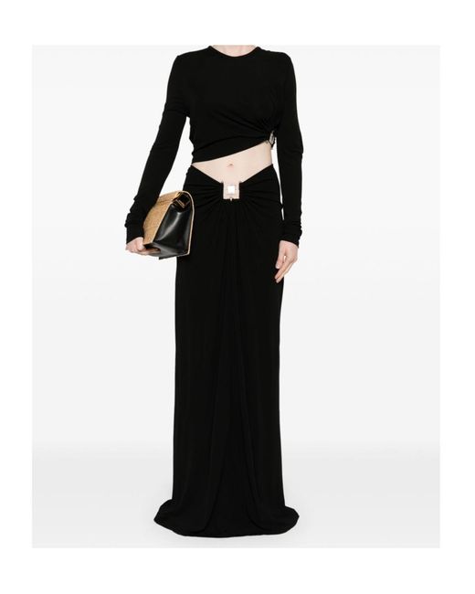 Christopher Esber Black Bezel Quartz Long-Sleeve Top