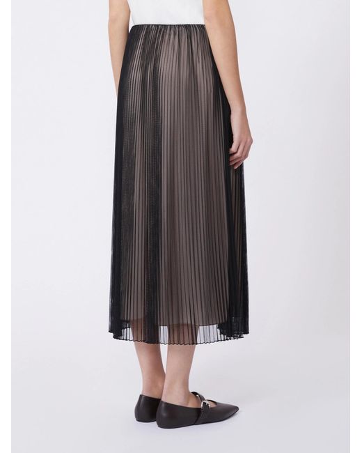 Weekend by Maxmara Gray Baby Pleated Tulle Skirt