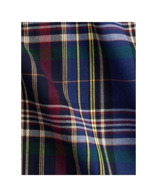 Polo Ralph Lauren Blue Checked Long-Sleeved Shirt for men