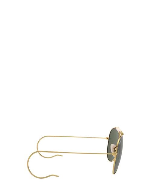 Ray-Ban Green Outdoorsman Aviator Frame Sunglasses for men
