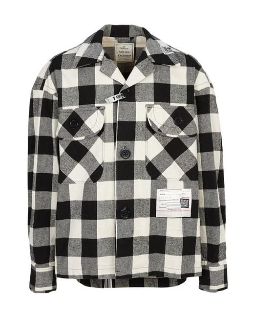 Maison Mihara Yasuhiro Black Long Sleeve Shirt for men