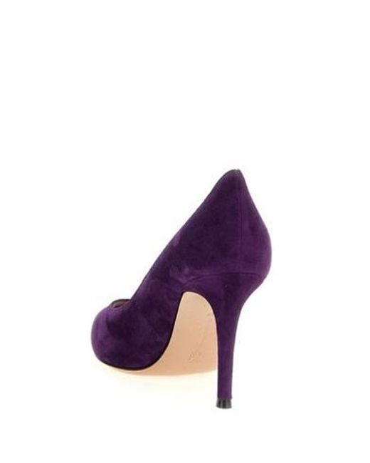 Gianvito Rossi Purple Gianvito Pointed Toe Pumps