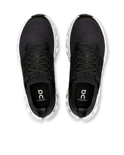 On Shoes Black Cloudswift 4 Lace-Up Sneakers