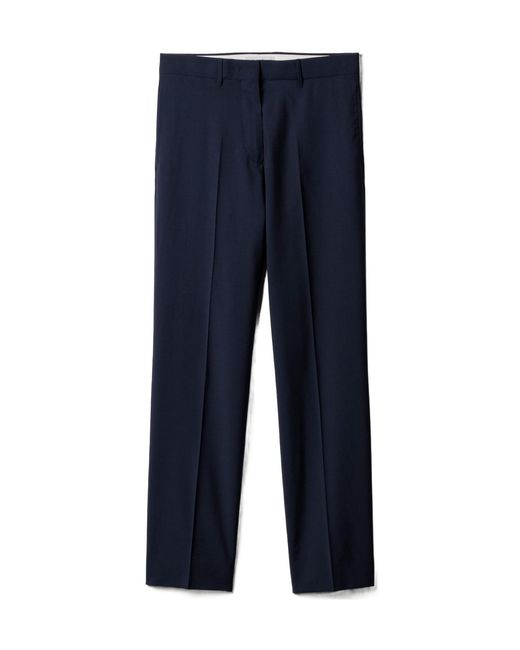 Miu Miu Blue Straight-Leg Tailored Trousers