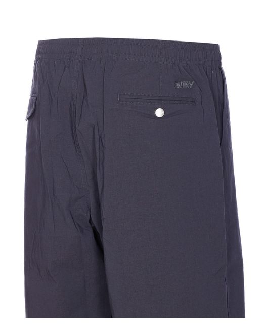 Autry Blue Straight-Leg Pants for men