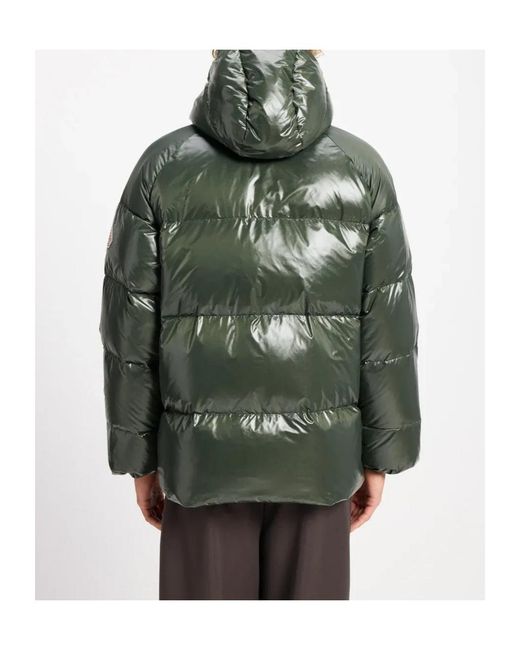 Pyrenex Green Hooded Down Jacket for men