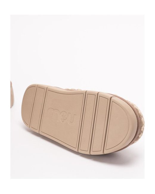Mou Brown Bounce Clog Slippers