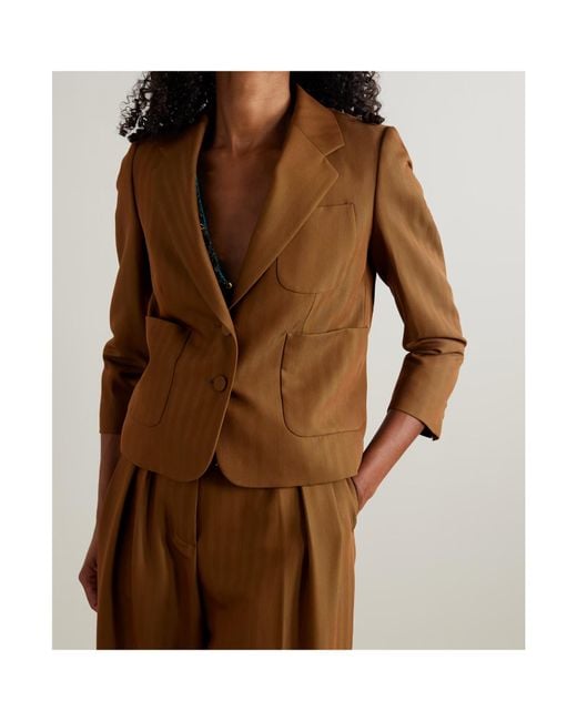 Dries Van Noten Brown Bamis Single-Breasted Blazer