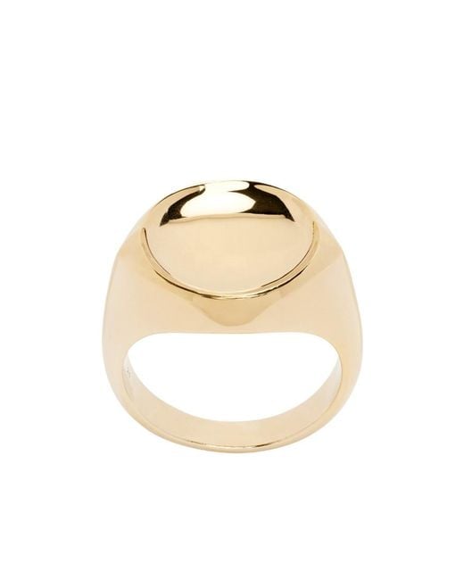 Bottega Veneta Metallic Detail Ring for men