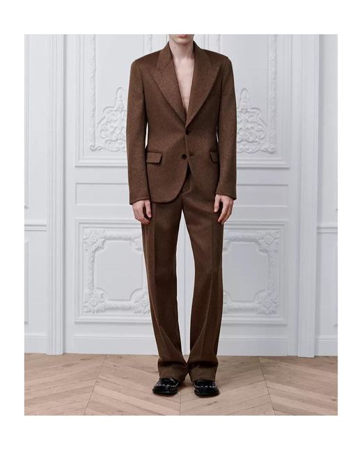 Dior Brown Single-Breasted Jacket for men