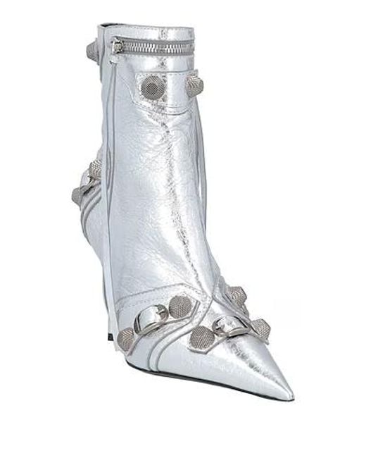 Balenciaga White Ankle Boots