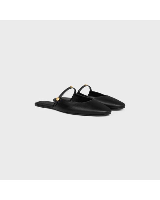 Céline Black Macaron Mule