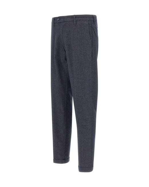 Re-hash Blue Mucha 10 Pleated Slim Pants for men