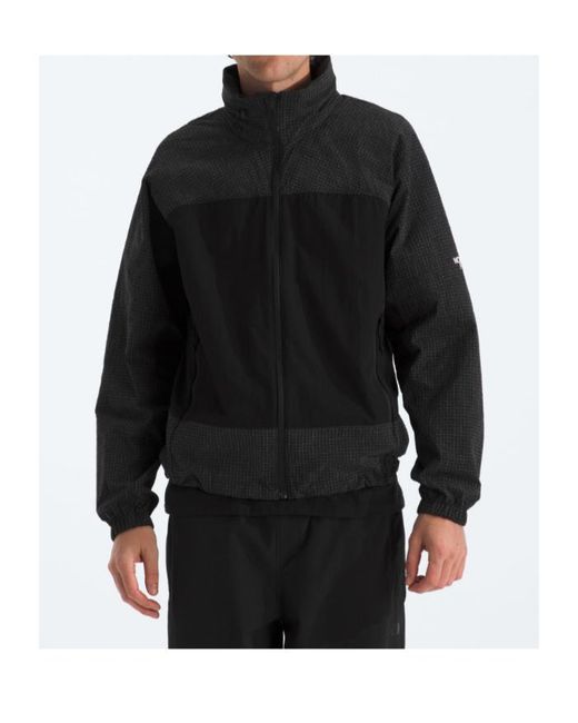 The North Face Black Grid Panel Hooded Jacket for men