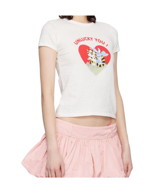 KENZO White Cartoon Crewneck T-Shirt