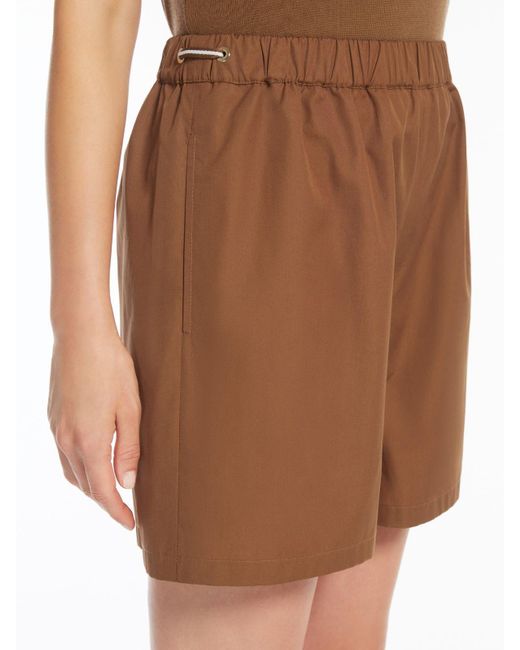 Max Mara Brown Haway High Waist Shorts