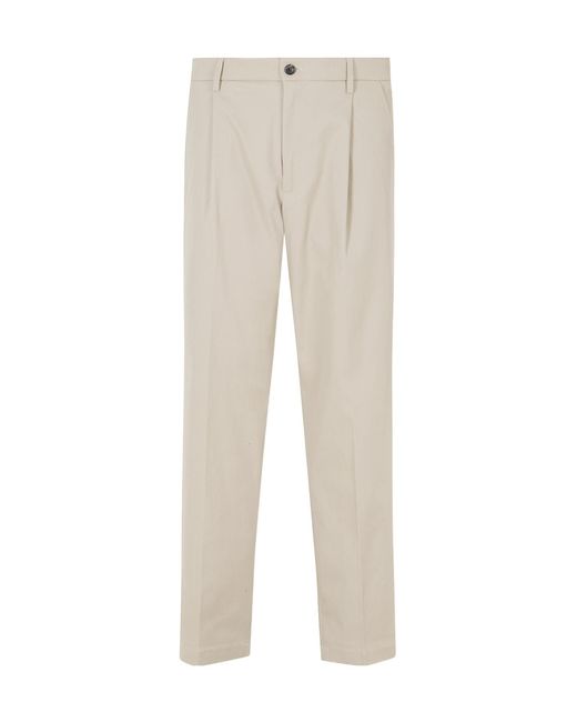 Department 5 Natural Casual Trousers With Belt Loops for men