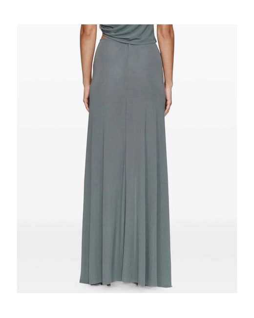 Christopher Esber Gray Asymmetrical Skirt