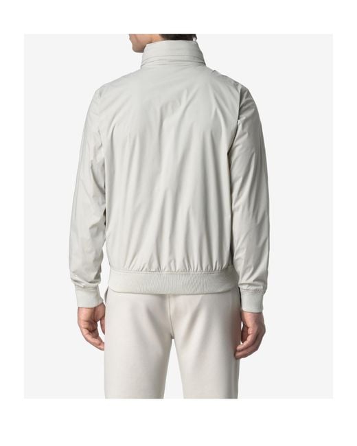 K-Way Gray Amaury Zip-Up Jacket for men